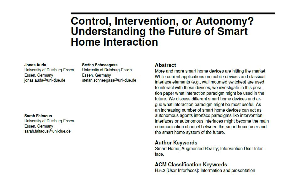 Control, Intervention, or Autonomy? Understanding the Future of SmartHome Interaction